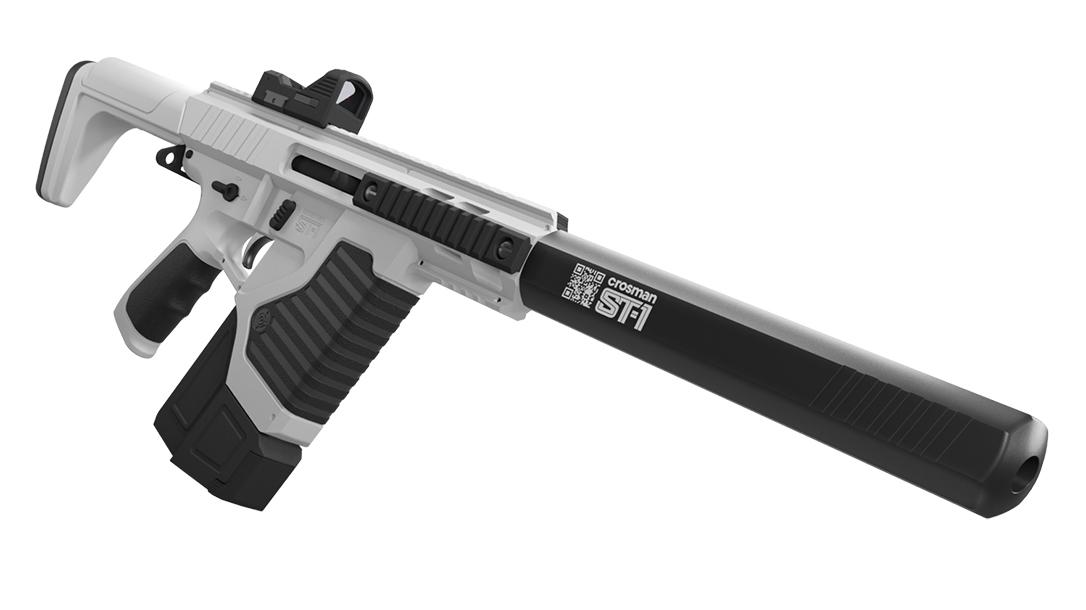 The convertible Crosman ST-1 switches from rifle to pistol.