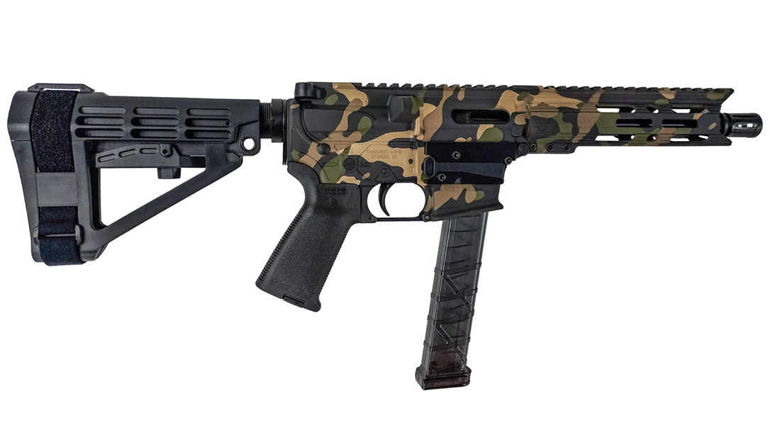 The Parkwest PW-P9 features a Cerakote finish and Glock mags.