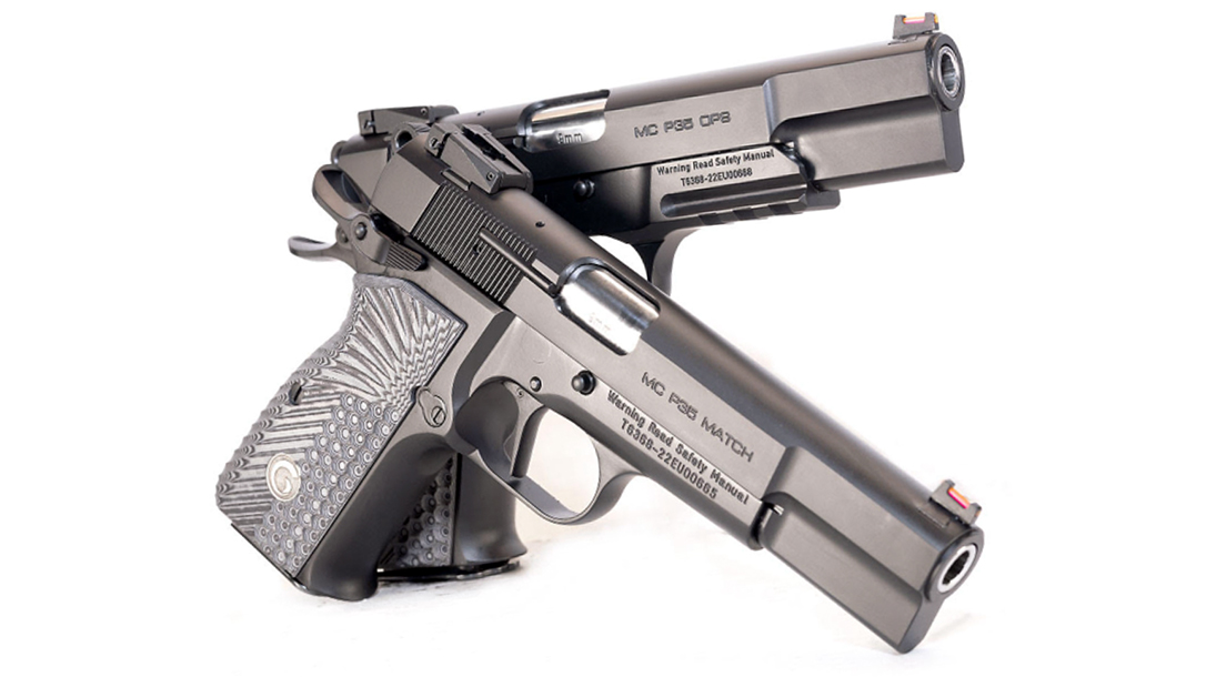 The Girsan-built EAA MC P35 match and MC P35 OSP.