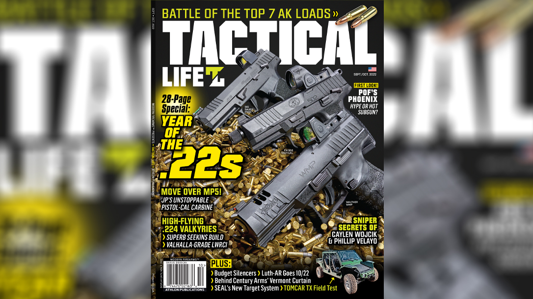 The September-October 2022 issue of Tactical Life Magazine is full of .22 coverage.