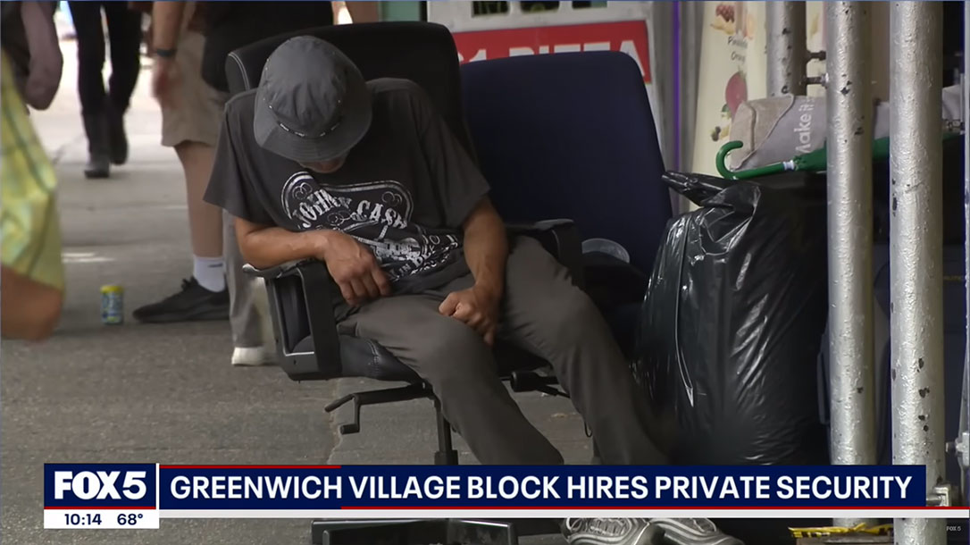 Crime in New York City Causes a Block to Hire Armed Security.