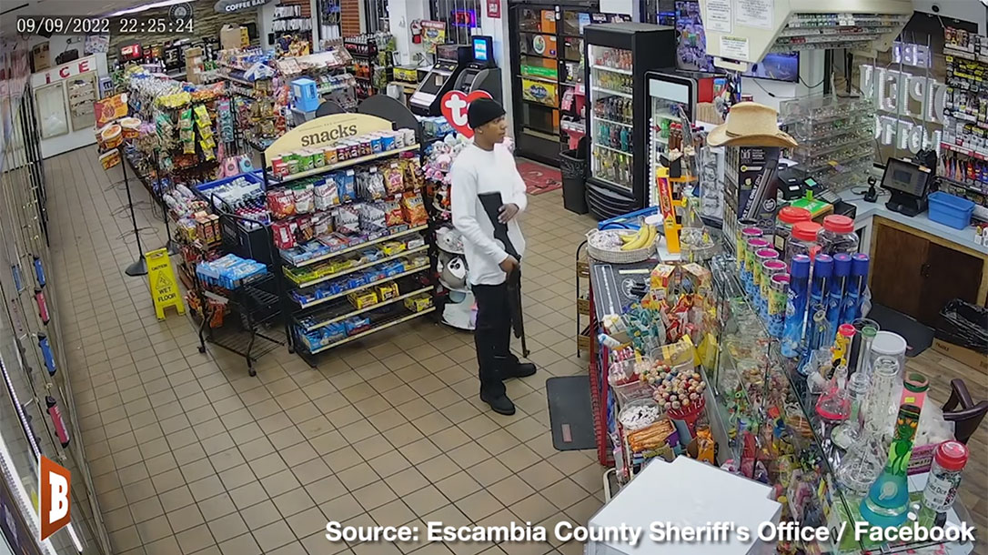 Man with a Shotgun in a Florida Store Learns About Armed Civilians.