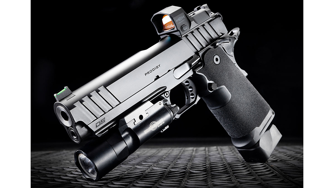 The Springfield Armory DS Prodigy comprises a double-stack 9mm design.