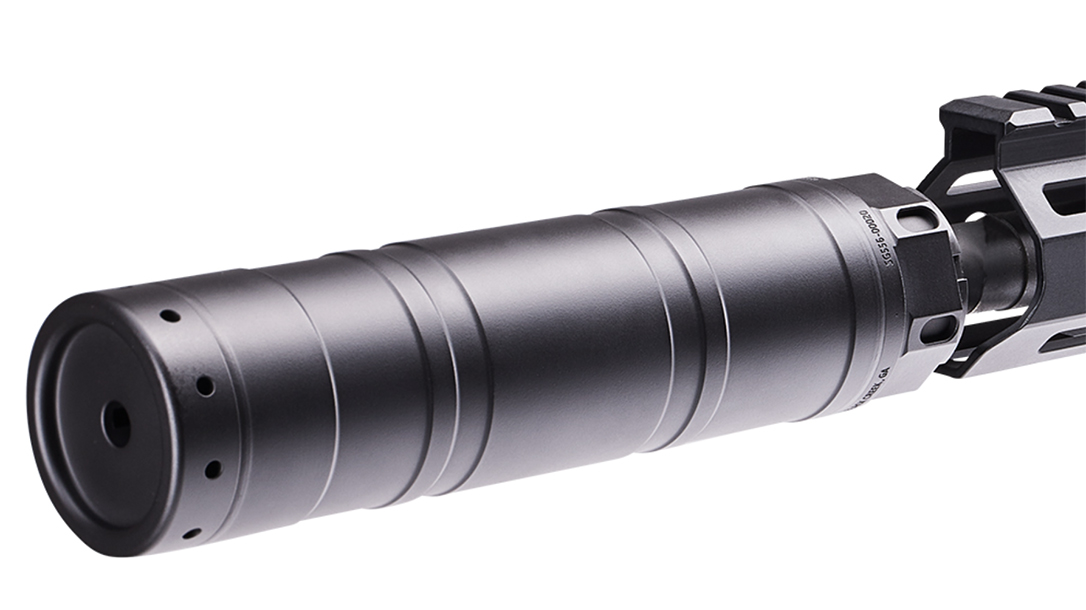 The new Daniel Defense SoundGuard suppressor decreases back-pressure.