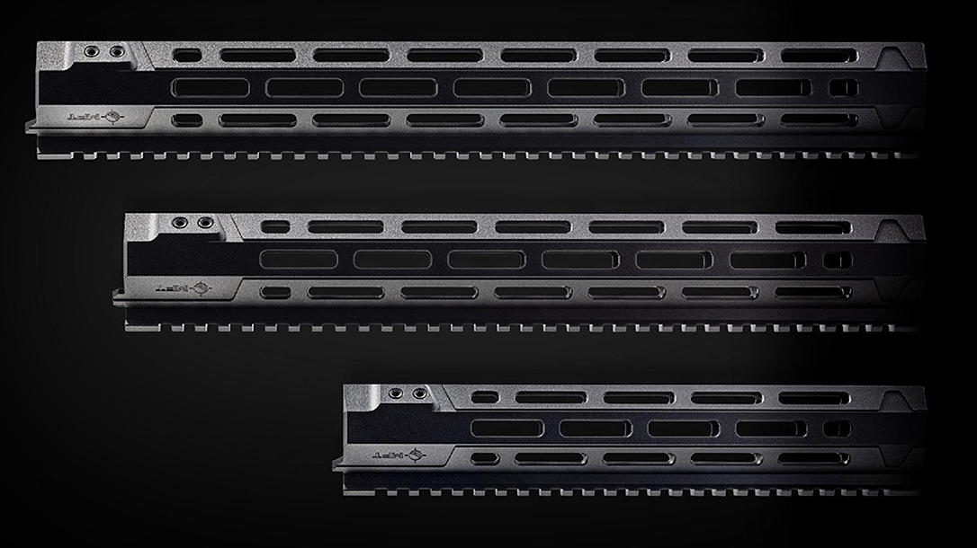 The Mission First Tactical Free Float EXD M-LOK Rail.