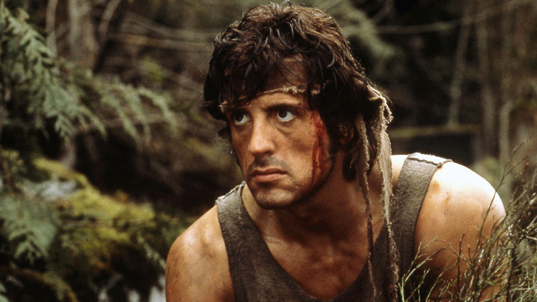 Sylvester Stallone in First Blood.