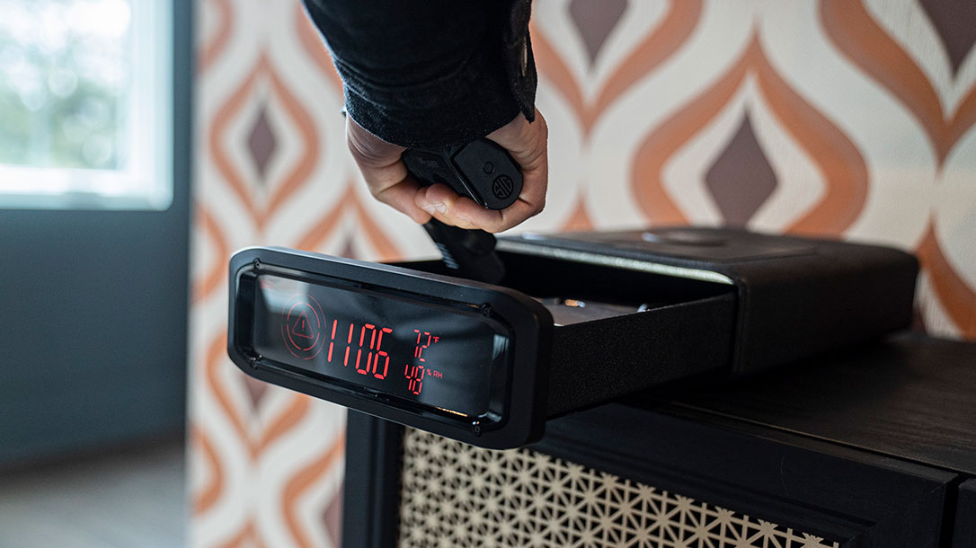 The Vaultek DS2i Smart Station Safe.