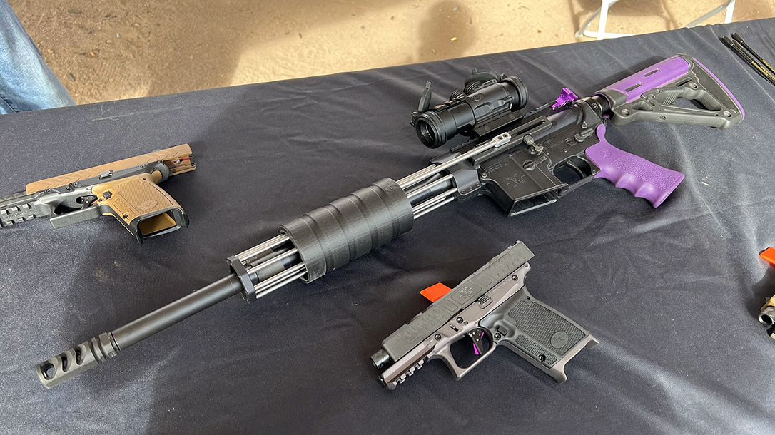 The Matrix Dual-Pump Cage forend.