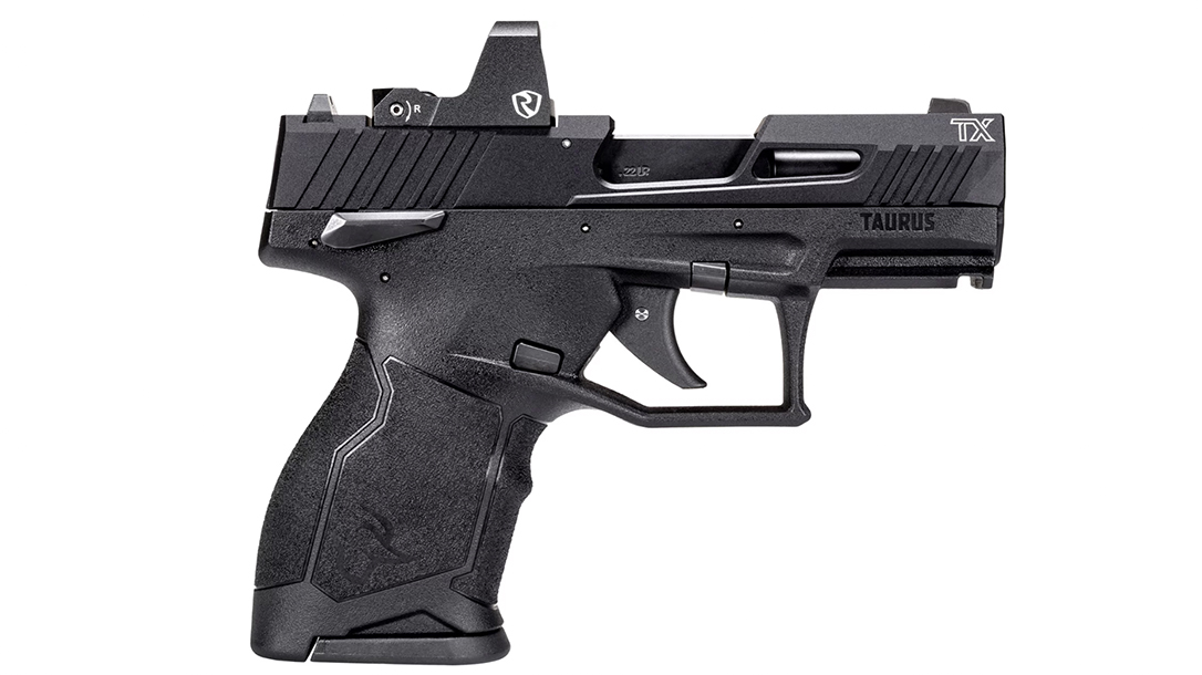 The Taurus TX22 Compact brings 13-1 rounds of .22 LR.
