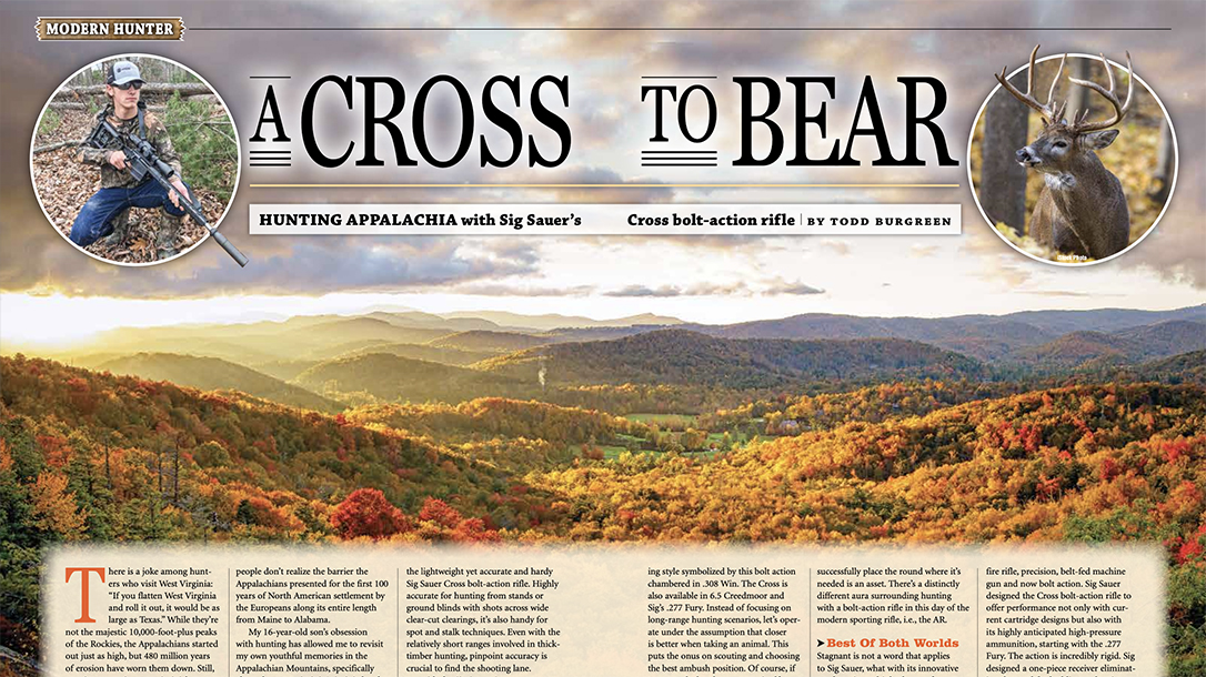 Our author tested the SIG Sauer Cross hunting deer in rough country.