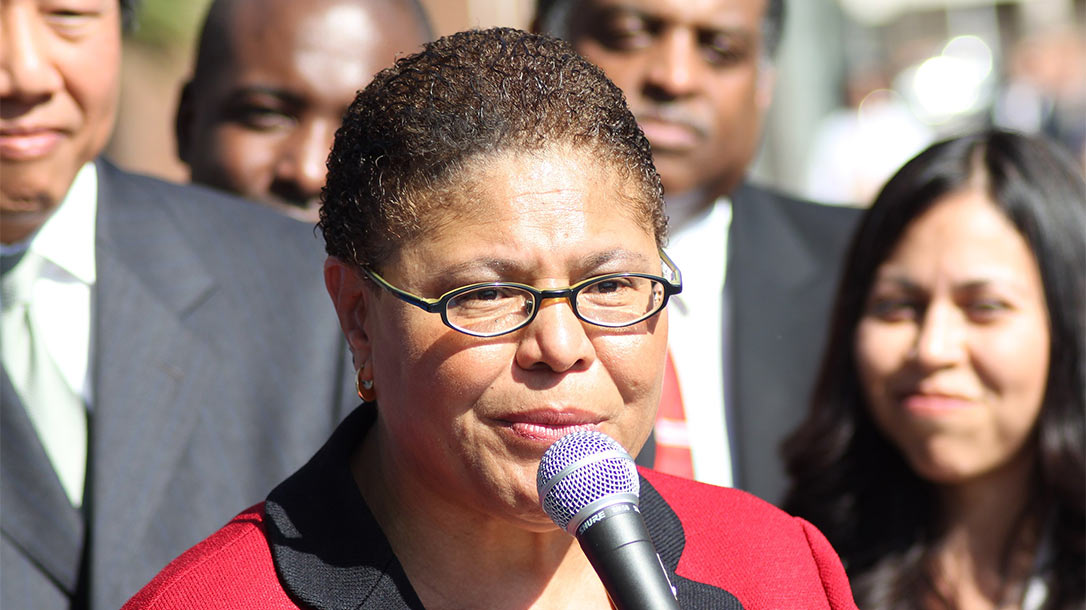 Anti-Gun for You, Pro-Gun for Her Rep. Karen Bass Has Two Firearms Stolen.