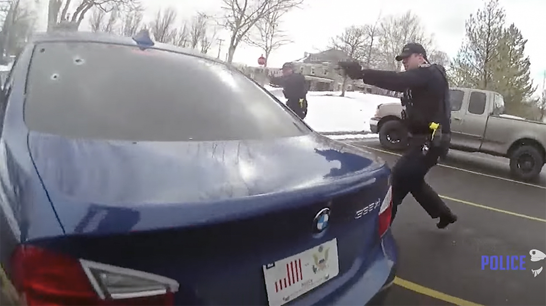 Police footage shows the fatal shooting of Chase Allan in Utah.