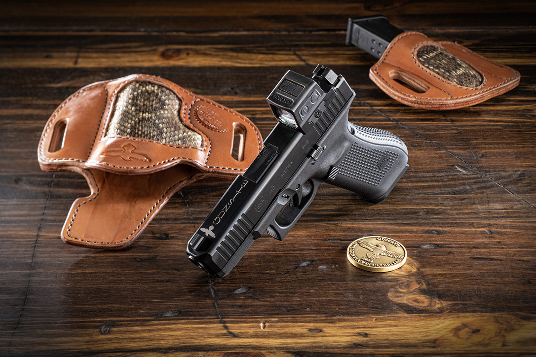 The Gunsite Glock 45 is a 9mm, optics-ready service pistol.