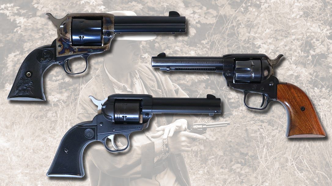 The Colt Frontier Scout single action revolver.