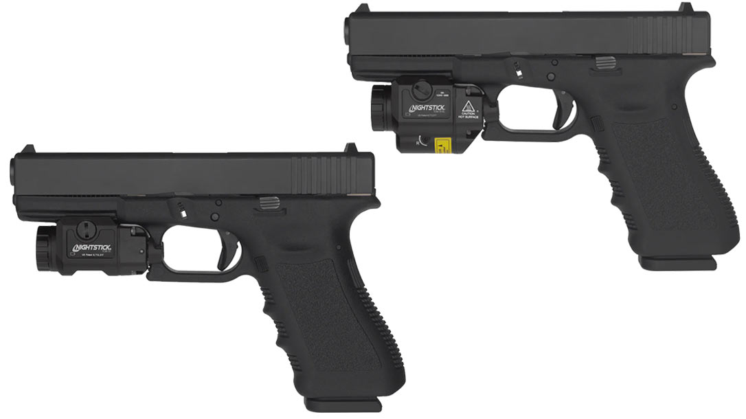 Nightstick TCM-10 and TCM-10-GL Compact Weapon Lights.