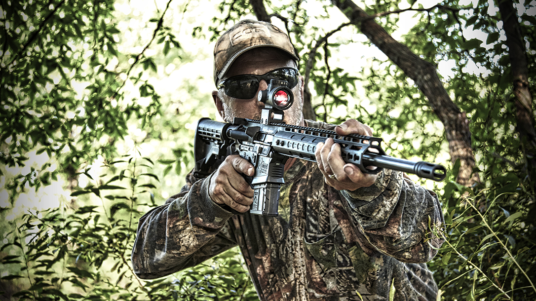 Testing the effective range of the .410 for hunting and survival.