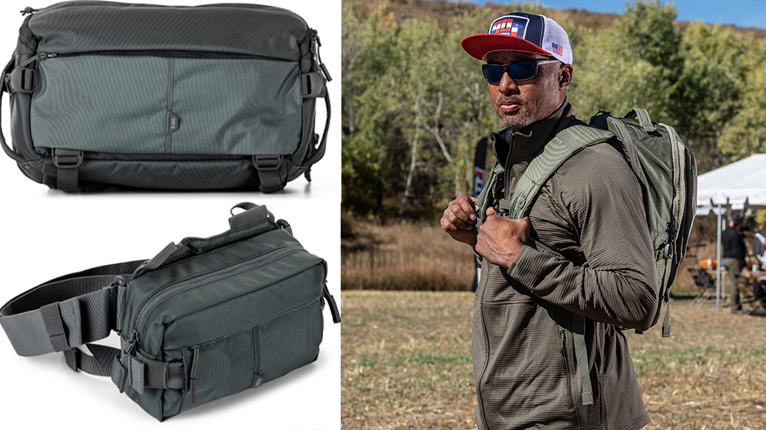 The updated 5.11 Tactical LV 2.0 line of packs.