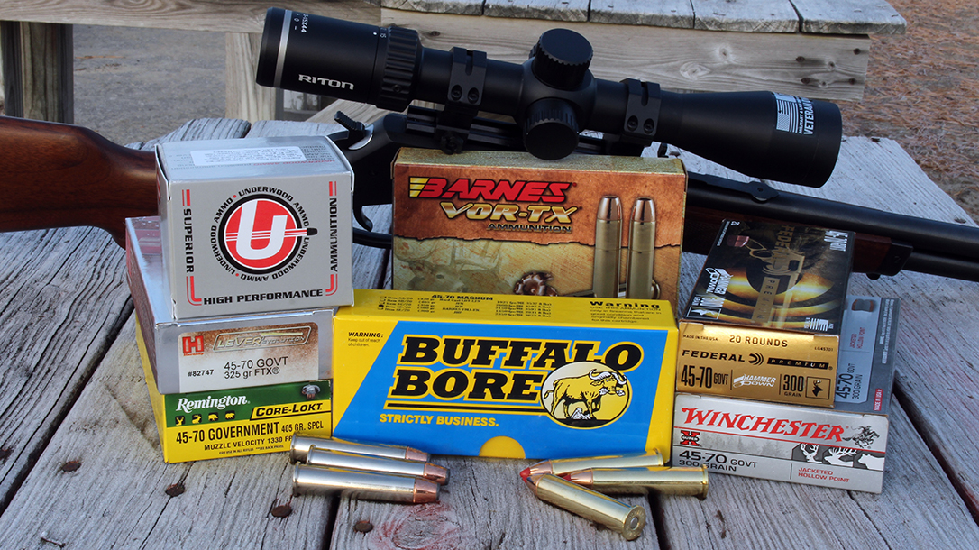 A collection of .45-70 loads for lever-action rifles.