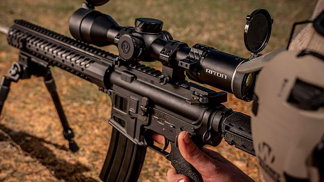 The Riton 5 2-12x44 riflescope starts at $800.