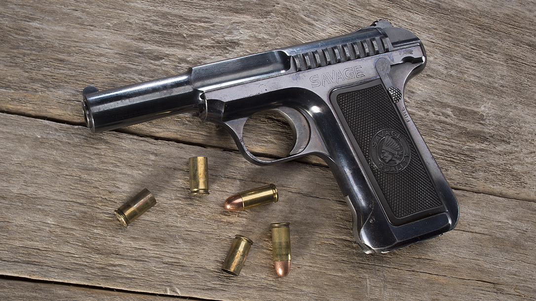 America's first high-capacity autoloader, the Savage Model 1907.