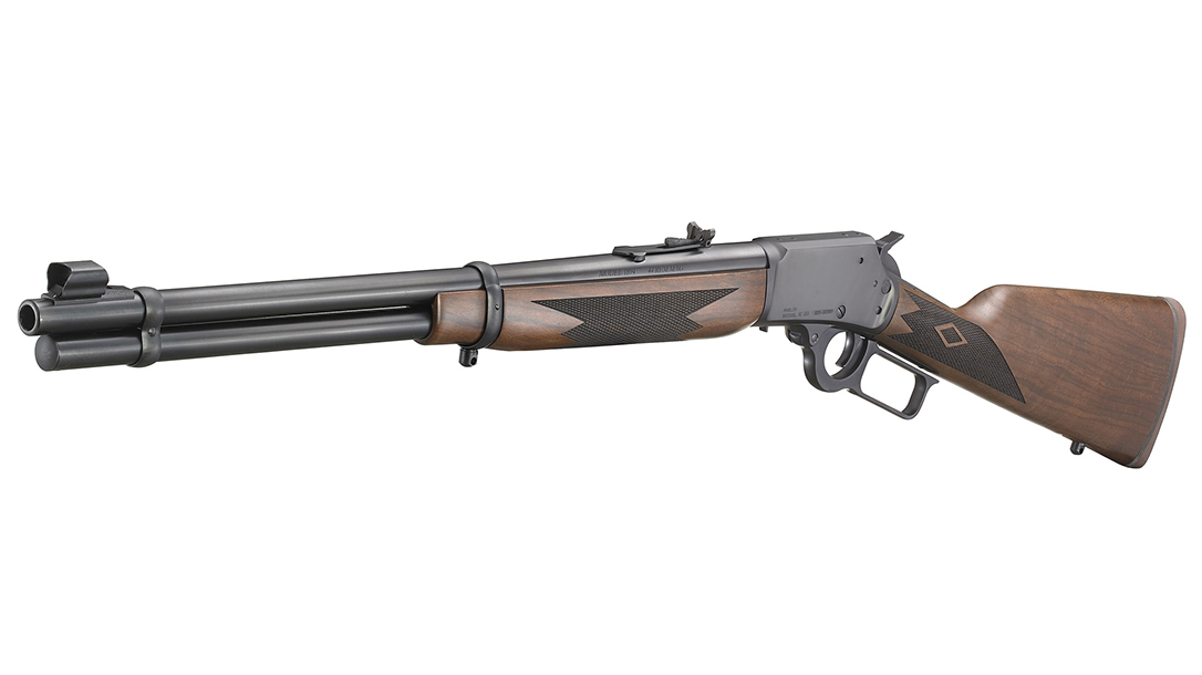The classic features of the Marlin Model 1894 comprise a throwback rifle.