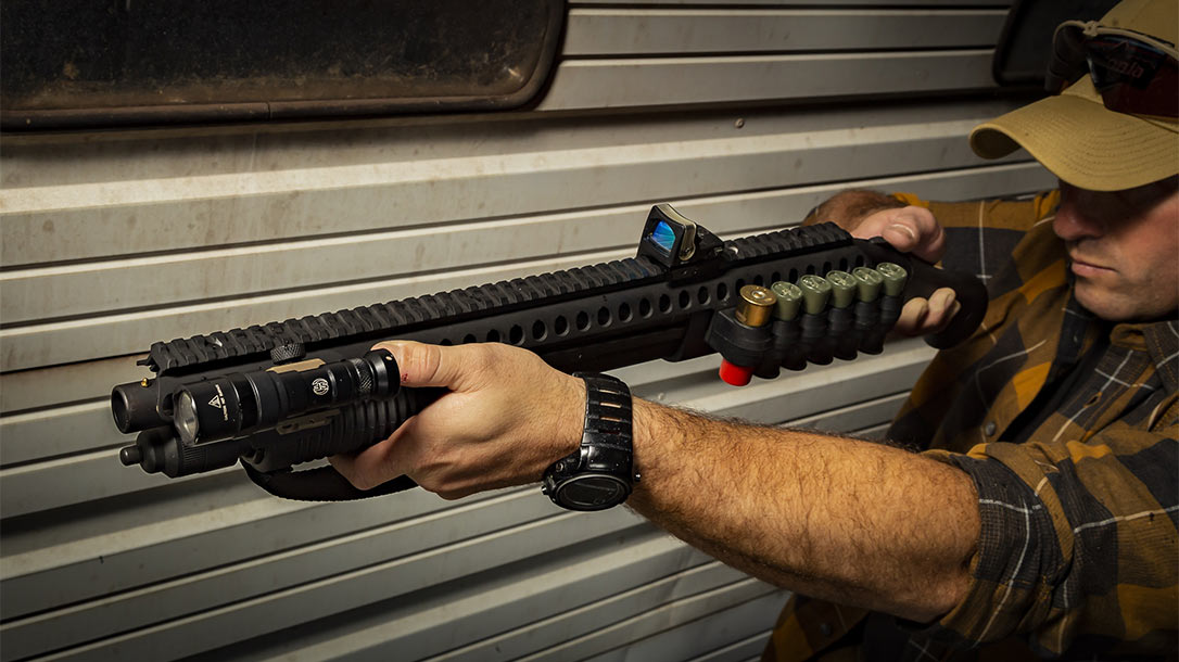 Mesa Tactical SureShell Carrier for Mossberg and Remington Shotguns.