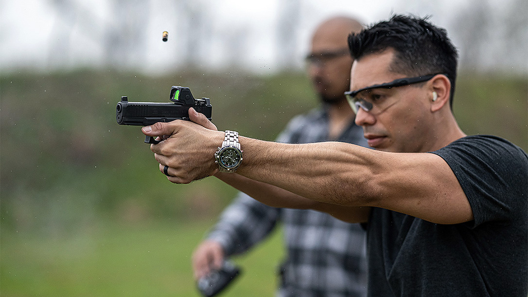 Shooting with the Trijicon RMR HD.