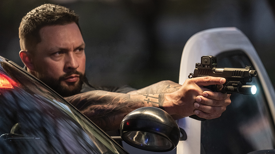 Tactical shot with Trijicon RCR