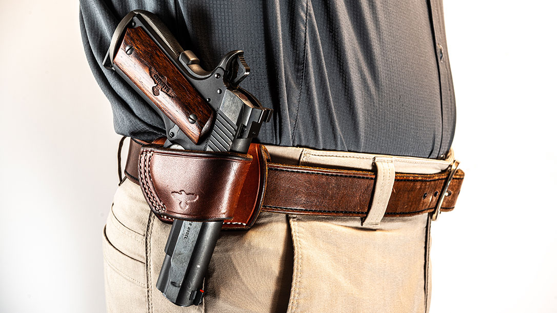 Minimalist holsters for concealed carry.