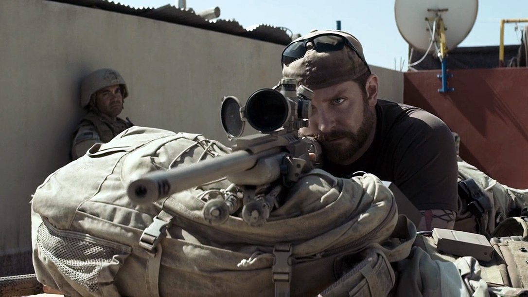 Bradley Cooper as Chris Kyle in American Sniper.
