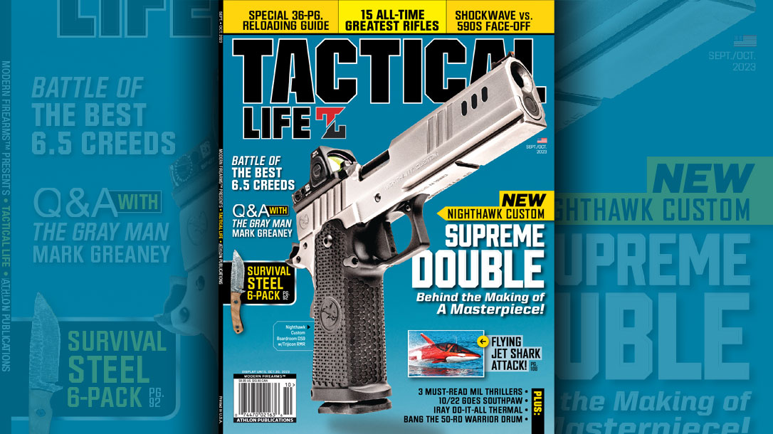 The September/October 2023 Issue of Tactical Life Magazine.