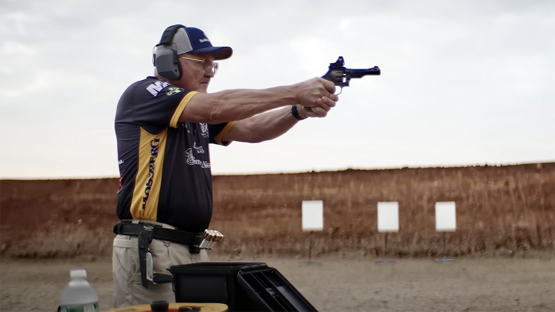 Smith & Wesson's Jerry Miculek sets world record with revolver.