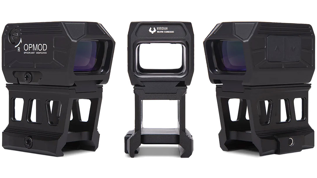 The Viridian, OpticsPlanet Exclusive OPMOD Omega Closed Emitter Green Dot Optic.