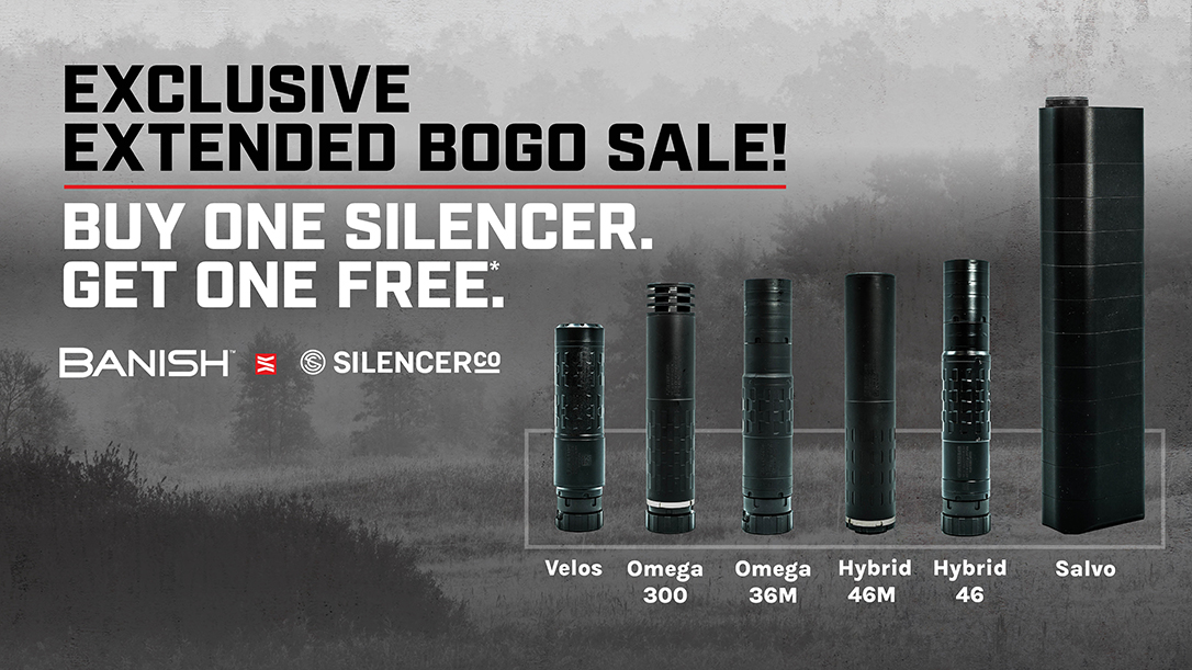 Silencer Central and SilencerCo BOGO suppressor deal.