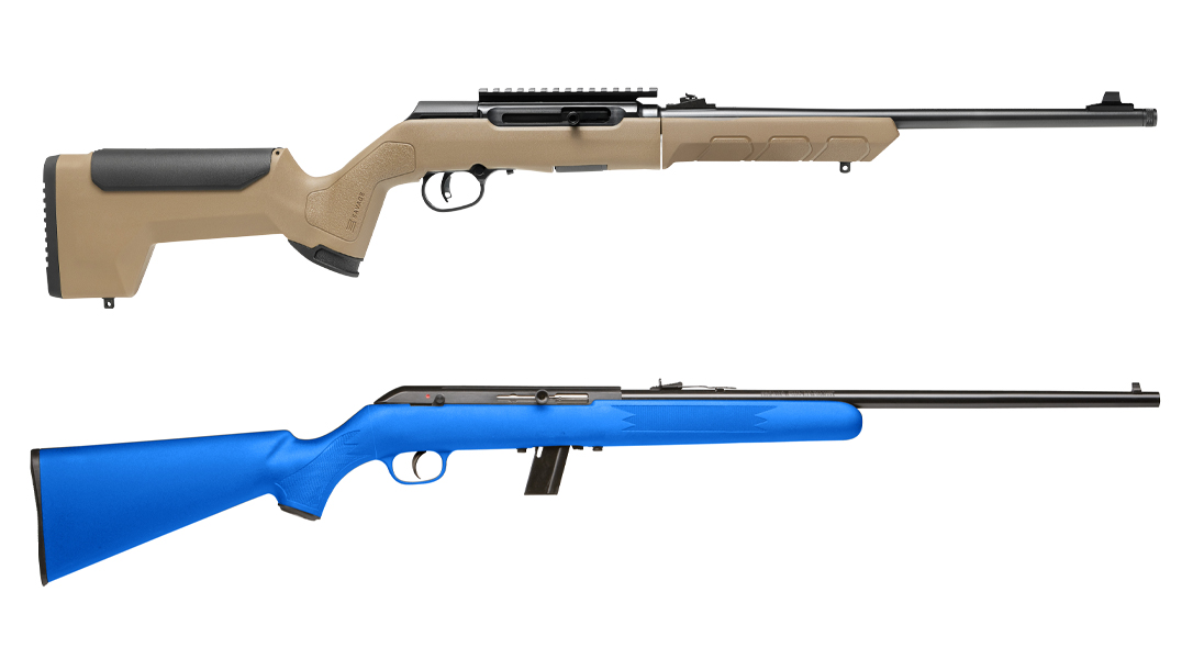 New colors upgrade Savage Rimfire rifles in A22 Takedown and Model 64 lines.