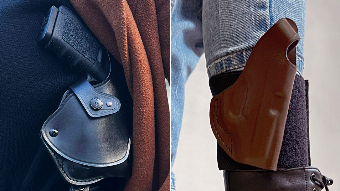 FALCO Roto Shoulder and Ankle Holsters.