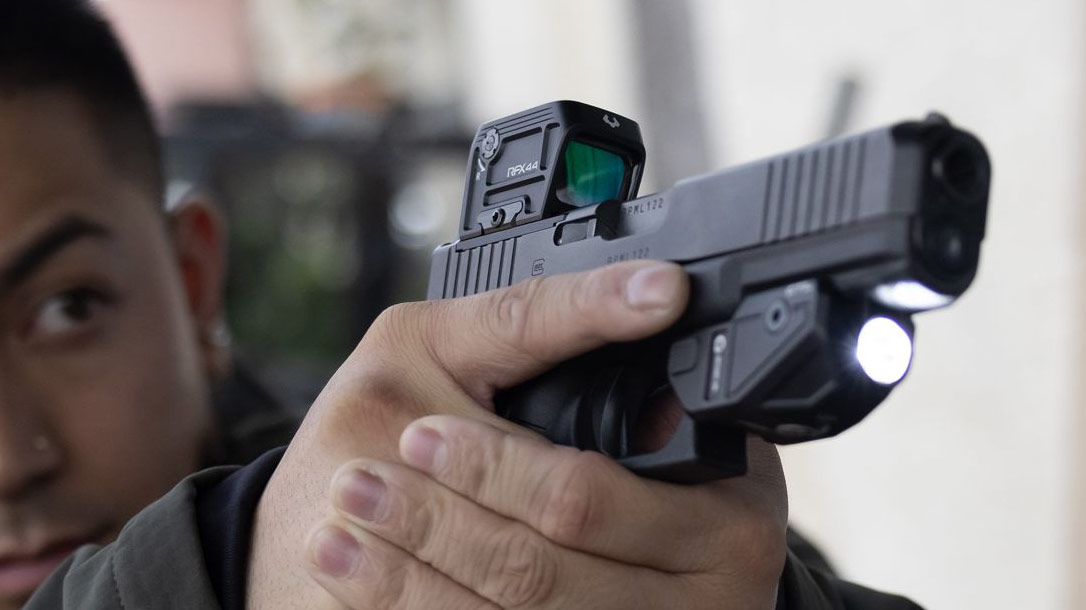 The Viridian RFX44 Closed Emitter Green Dot Optic.