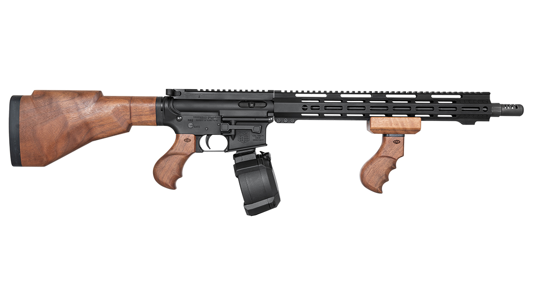 Diamondback TG-Nine features Tommy Gun-style furniture.