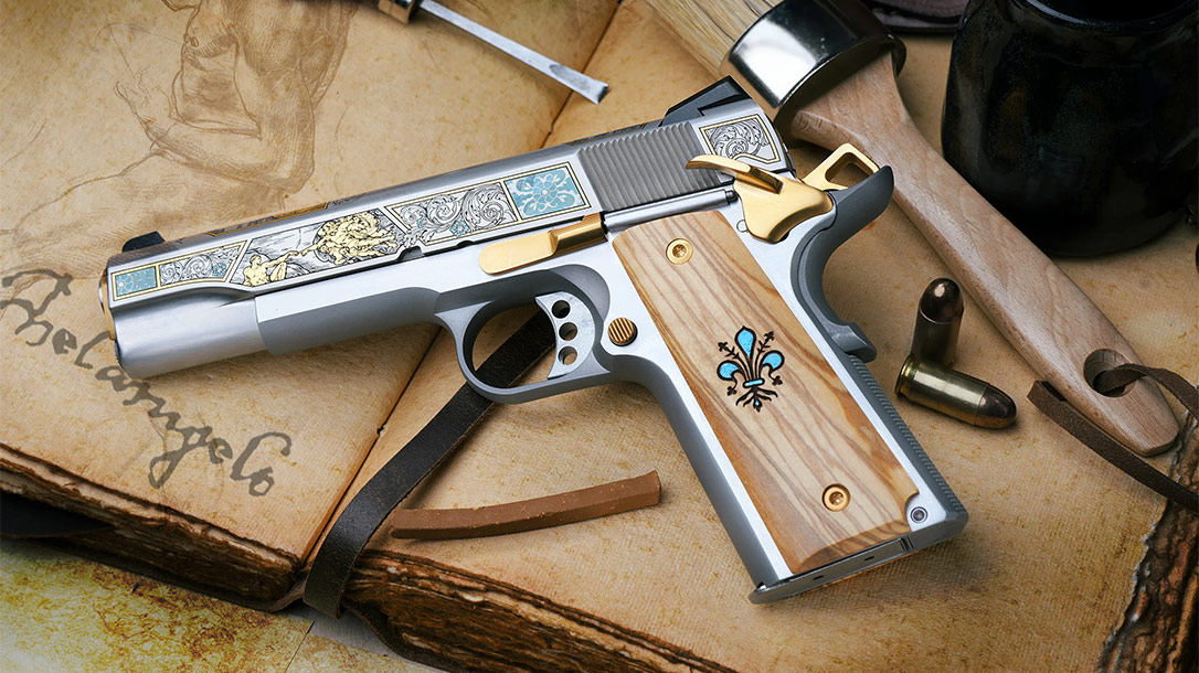 The SK Customs Michelangelo Springfield Armory 1911.
