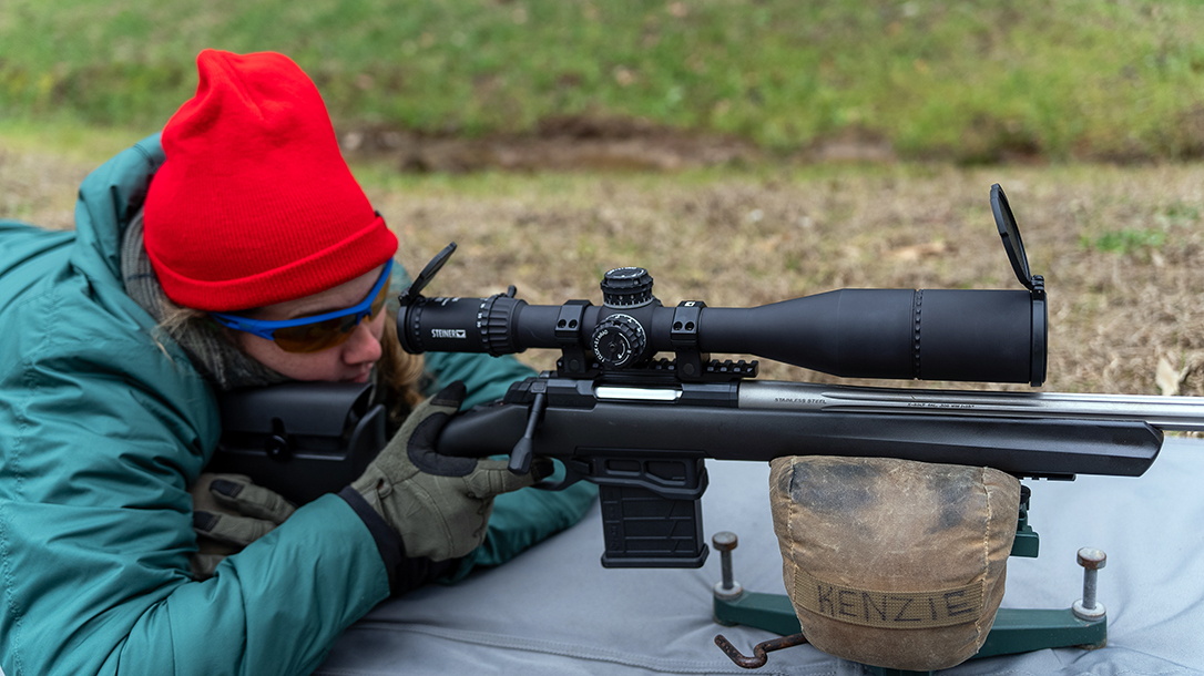 Shooting with the Steiner Optics T6Xi 5-30x56 34mm SCR2 MIL Reticle.