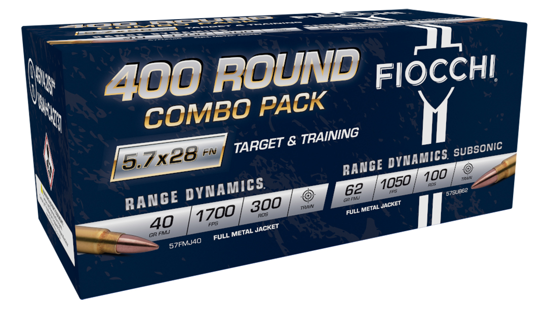 Fiocchi 5.7x28mm Combo Packs.