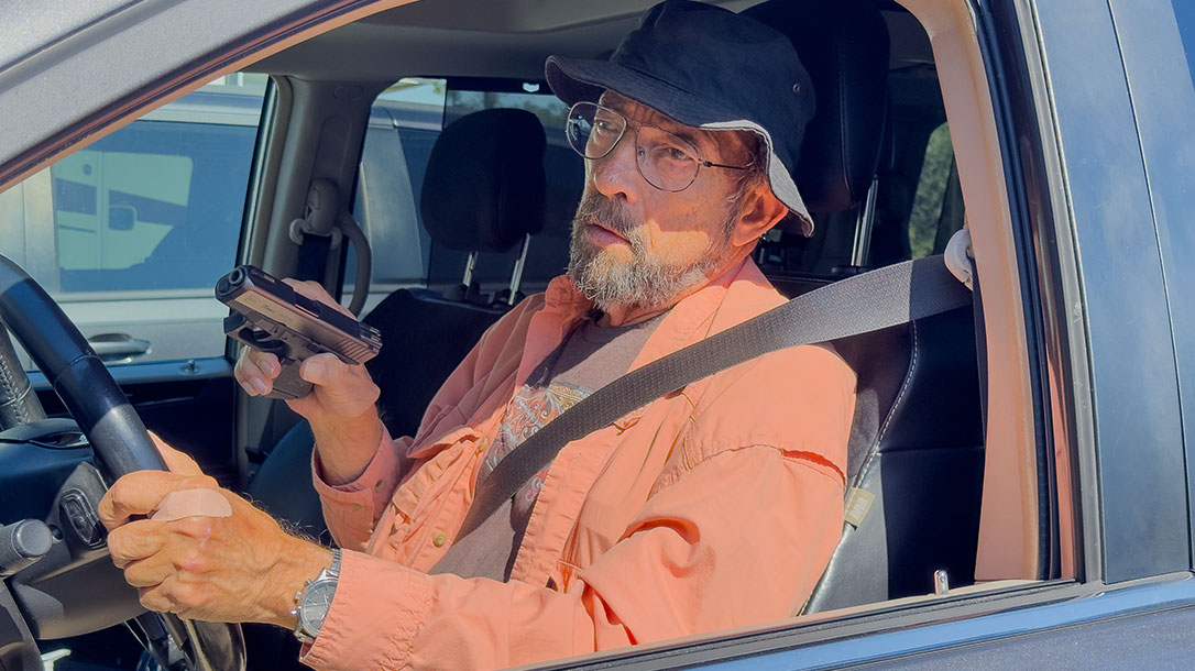 Using deadly force against carjackers threatening death is absolutely justified. Pistol here is 9mm Gen4 Glock 26 with TFO sights.