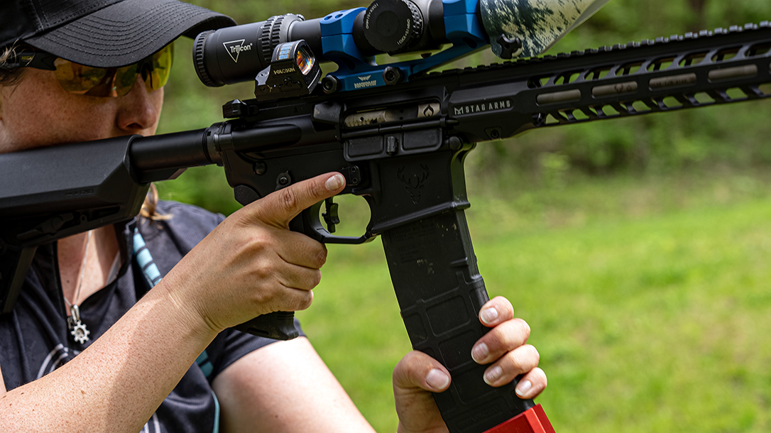 Make sure the new magazine is firmly seated when reloading.