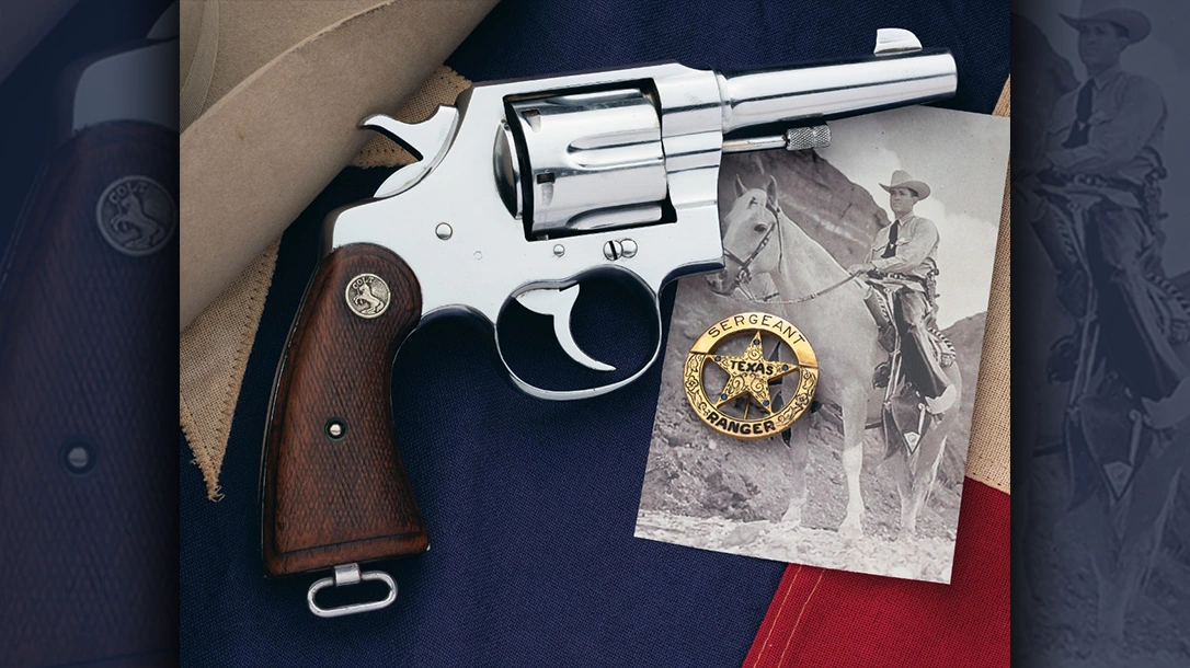 This photo of the TPSD revolver was used as a model in the restoration of the author’s gun; it had been carried by a Texas Ranger.