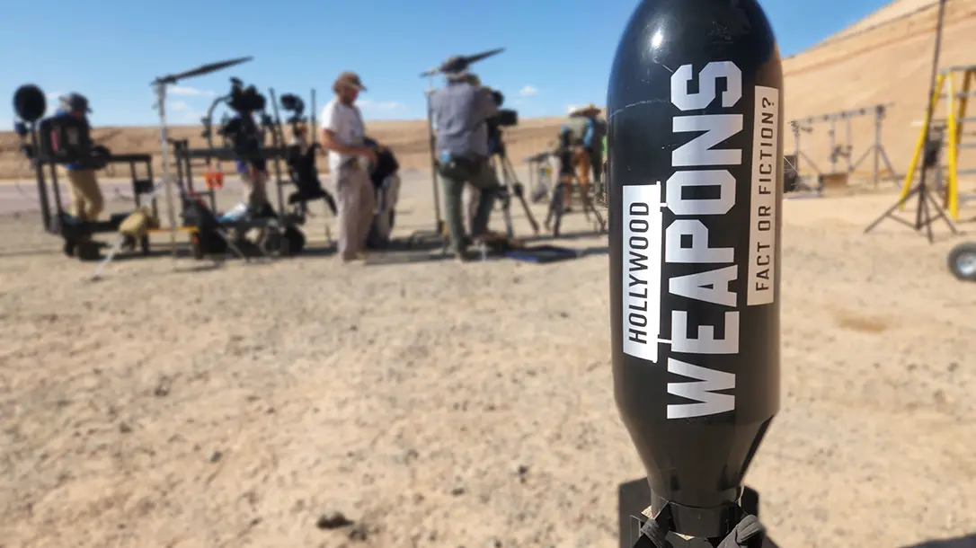 Filming Hollywood Weapons.