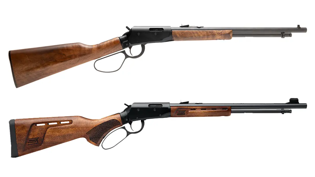 The takedown Savage Revel Lever-Action rimfire rifles.