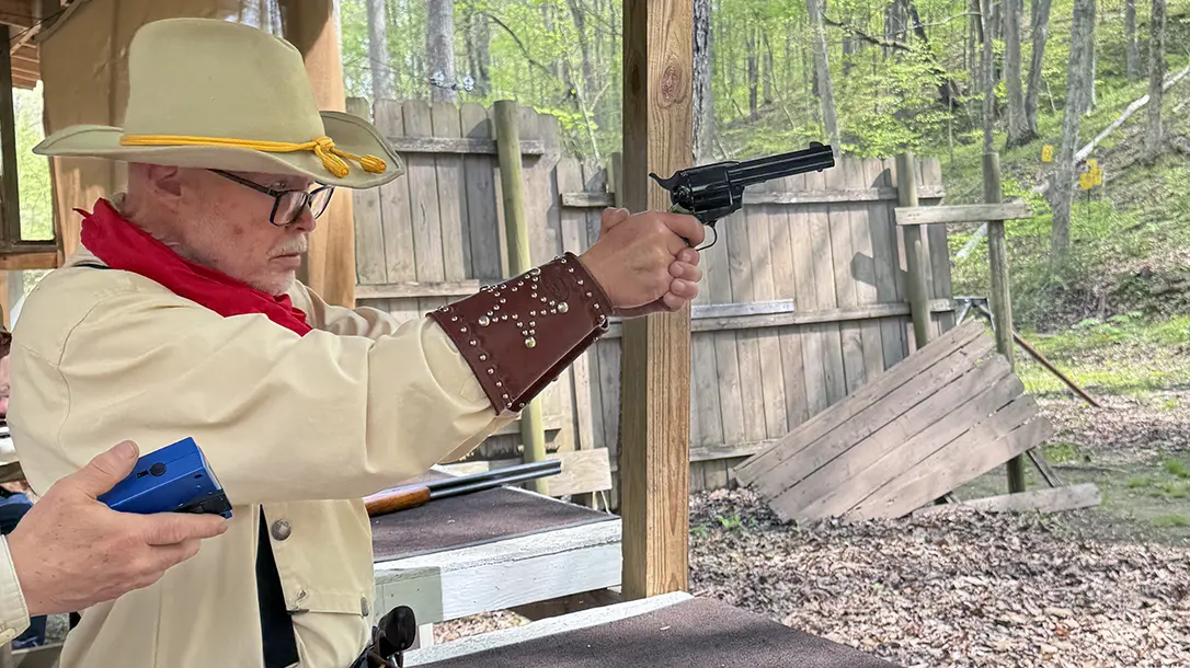 Shooting the Taurus Deputy revolver.