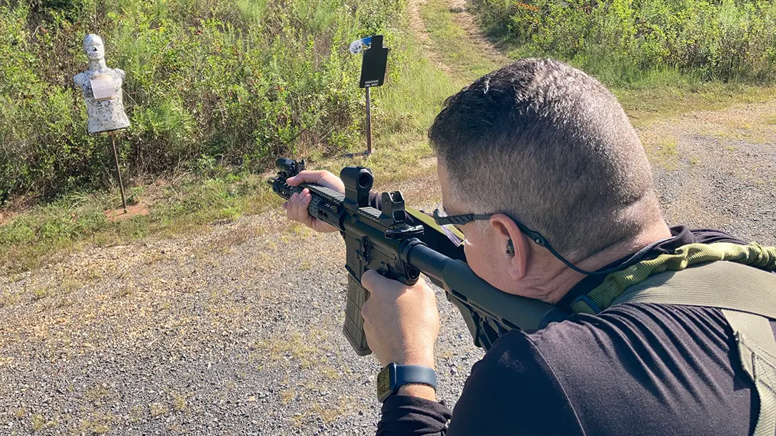 Shooting a DIY 13.7-inch carbine build.