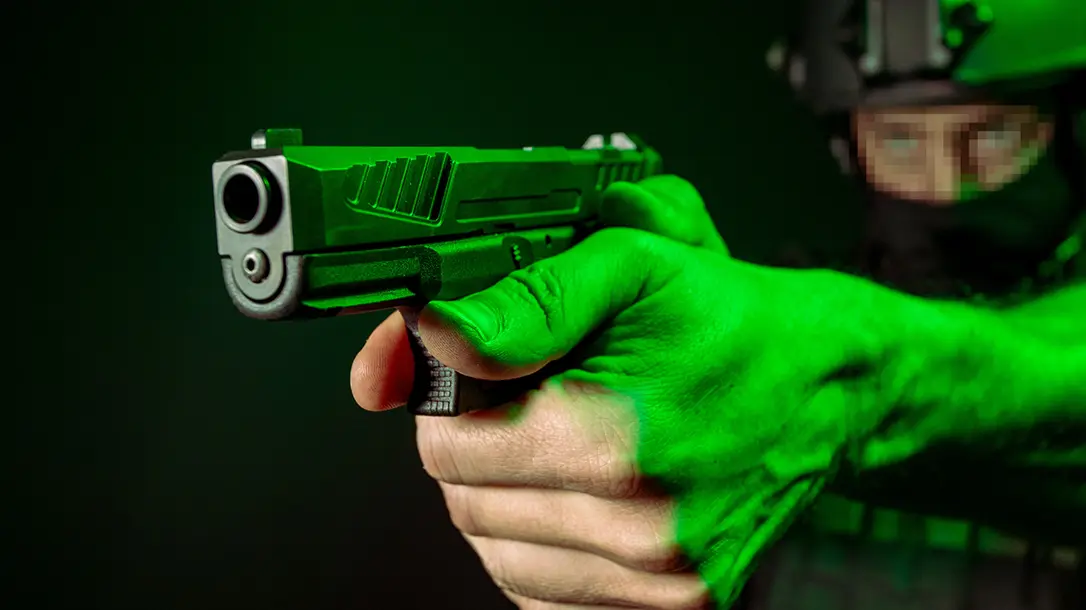 Shooting a Grey Ghost Precision Glock slide.