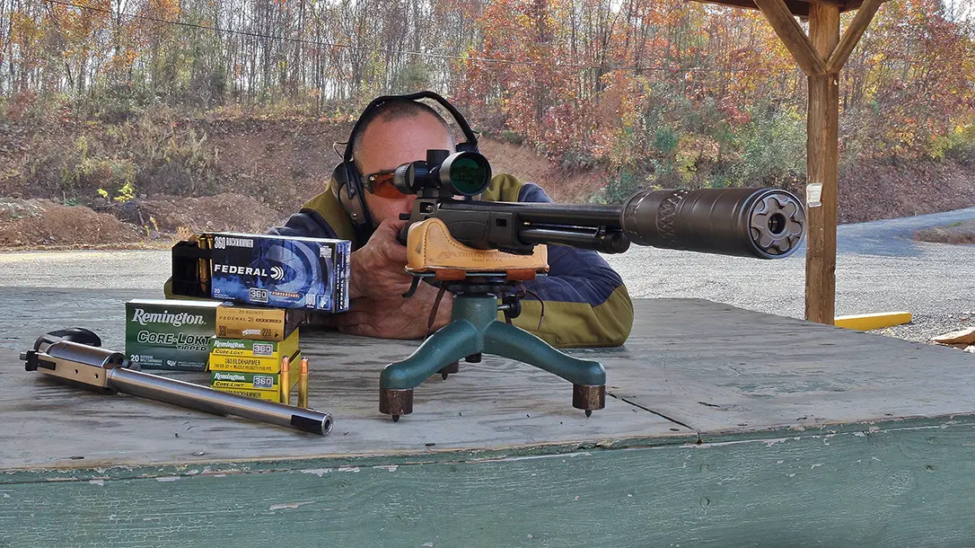 Testing new .360 Buckhammer ammuntion.